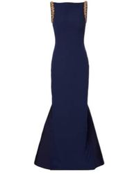 Safiyaa - Sloane Embellished Crepe Gown - Lyst