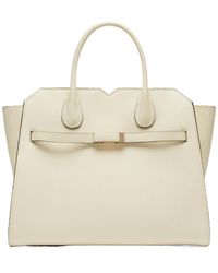 Valextra - Medium Milano Leather Tote Bag - Lyst