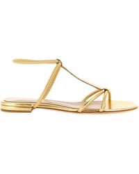 Gianvito Rossi - Lilo Ankle-Strap Flat Sandals - Lyst