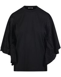 Haikure - Flynn Draped Sleeve T-Shirt - Lyst