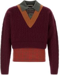 Dries Van Noten - Medan Cropped V-Neck Knitted Sweater - Lyst