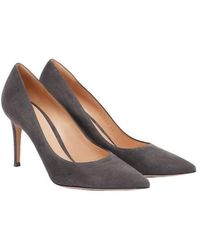 Gianvito Rossi - Solid Suede Pumps - Lyst