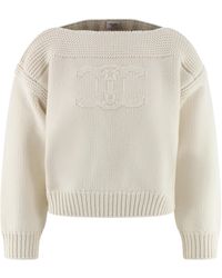 Celine - Boat Neck Sweater - Lyst