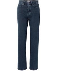 FRAME - The Vertical High-Rise Straight-Leg Jeans - Lyst