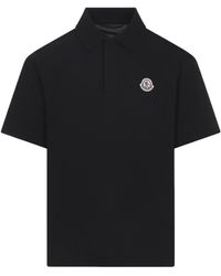 Moncler - Logo Patch Short-Sleeved Polo Shirt - Lyst