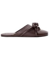 Loewe - Flamenco Knot Mules - Lyst
