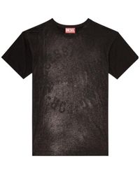 DIESEL - T-Norm-Aa2 Foil-Print T-Shirt - Lyst