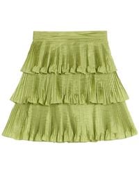 Valentino - Ruffled Lettuce Hem Mini Skirt - Lyst