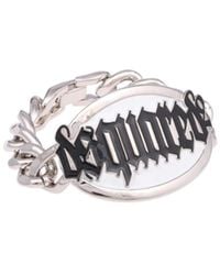DSquared² - Logo Plaque Charm Link Bracelet - Lyst