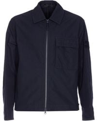 Stone Island - Zip-Up Hooded Jacket - Lyst