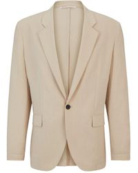 BOSS - Seersucker Single-Breasted Blazer - Lyst