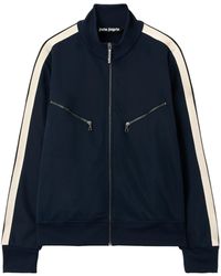 Palm Angels - Curved-Logo Zip-Up Sweatshirt - Lyst
