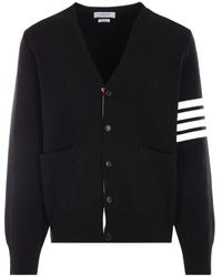Thom Browne - Bar V-Neck Cardigan - Lyst