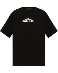 DSquared² - Icon Logo Printed Crewneck T-Shirt - Lyst