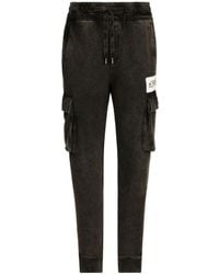 Dolce & Gabbana - Logo Cotton Trousers - Lyst