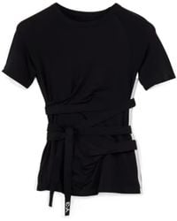 Y-3 - 3-Striped Drawstring T-Shirt - Lyst