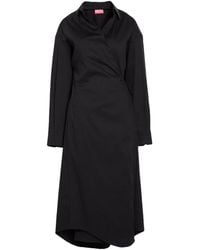 DIESEL - Midi Dress Cotton, Polyamide, Elastane - Lyst