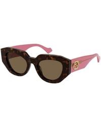 Gucci - Eyewear Geometric Frame Sunglasses - Lyst