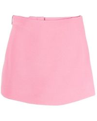 Valentino - Crepe Couture Mini Skort - Lyst