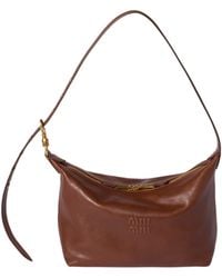 Miu Miu - Spirit Nappa Leather Bag - Lyst