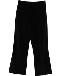 Patrizia Pepe - Crepe Cropped Trousers - Lyst