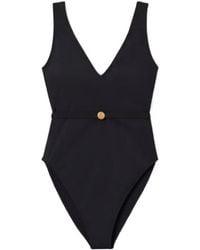Tory Burch - Belted Swimsuit - Lyst