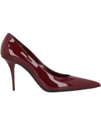 Saint Laurent - Minimalist Patent Leather Pointed Toe High Heels - Lyst