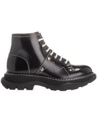 McQueen - Tread Lace-Up Boots - Lyst