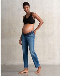 Seraphine - Slim-Leg Organic Under Bump Maternity Jeans - Lyst