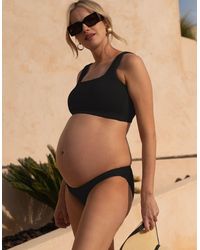 Seraphine - Textured Under Bump Maternity Bikini Briefs - Lyst