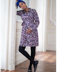 Seraphine - Maternity To Nursing Belted Tunic – Floral Print - Lyst