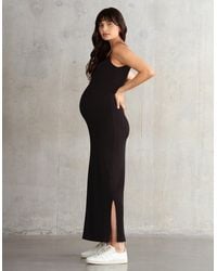 Seraphine - Ribbed Jersey Cami Maxi Maternity Dress - Lyst