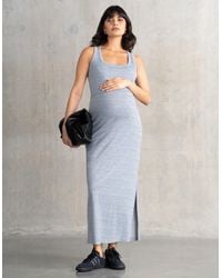 Seraphine - Jersey Scoop Neck Bodycon-Style Maxi Maternity + Nursing Dress - Lyst