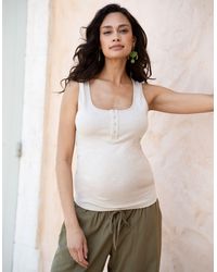 Seraphine - Scoop Neck Maternity-to-nursing Vest Top - Lyst