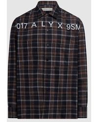1017 ALYX 9SM - Logo Flannel Shirt - Lyst