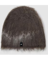 and wander - Jacquard Shaggy Knit Cap - Lyst