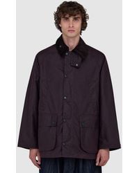 Barbour - Os Bedale Wax Jacket (Bordeaux - Lyst
