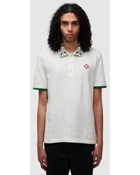 Casablancabrand - Laurel Pique Polo Shirt - Lyst