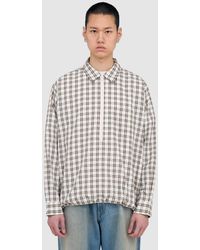 Beams Plus - Half Zip Pullover Shirt - Lyst