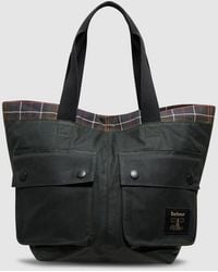 Barbour - Field Wax Carry All Tote Bag (Sage - Lyst