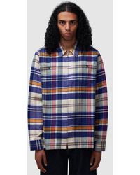 Noah - Lightweight Plaid Flannel Overshirt - Lyst