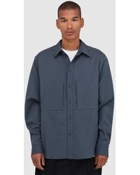 CAYL - Flow Seersucker Shirt (Charcoal - Lyst