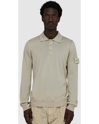 Stone Island - Ghost Long Sleeve Polo Shirt - Lyst