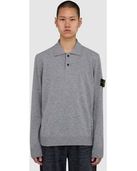 Stone Island - Light Rws Geelong Wool Polo Shirt - Lyst