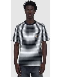 Carhartt - Ezra Pocket T-Shirt (Ezra Stripe, Wax - Lyst