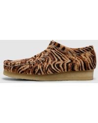 Clarks - Wallabee Shoe (Tiger Print - Lyst