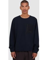 Purple Mountain Observatory - Waffle Long Sleeve T-Shirt (Charcoal - Lyst