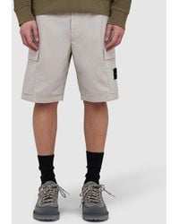 Stone Island - Stretch Cotton Tela Paracadute Short (Pearl - Lyst