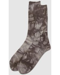 Anonymous Ism - Uneven Dyed Crew Sock - Lyst