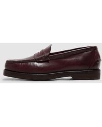 Visvim - Fabio Folk Loafer (Burgundy - Lyst